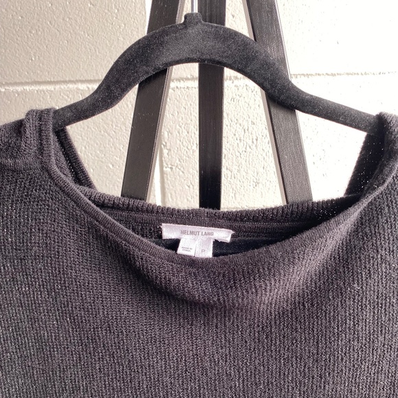 Helmut Lang Black Hooded Sweater Size Small - Picture 3 of 4